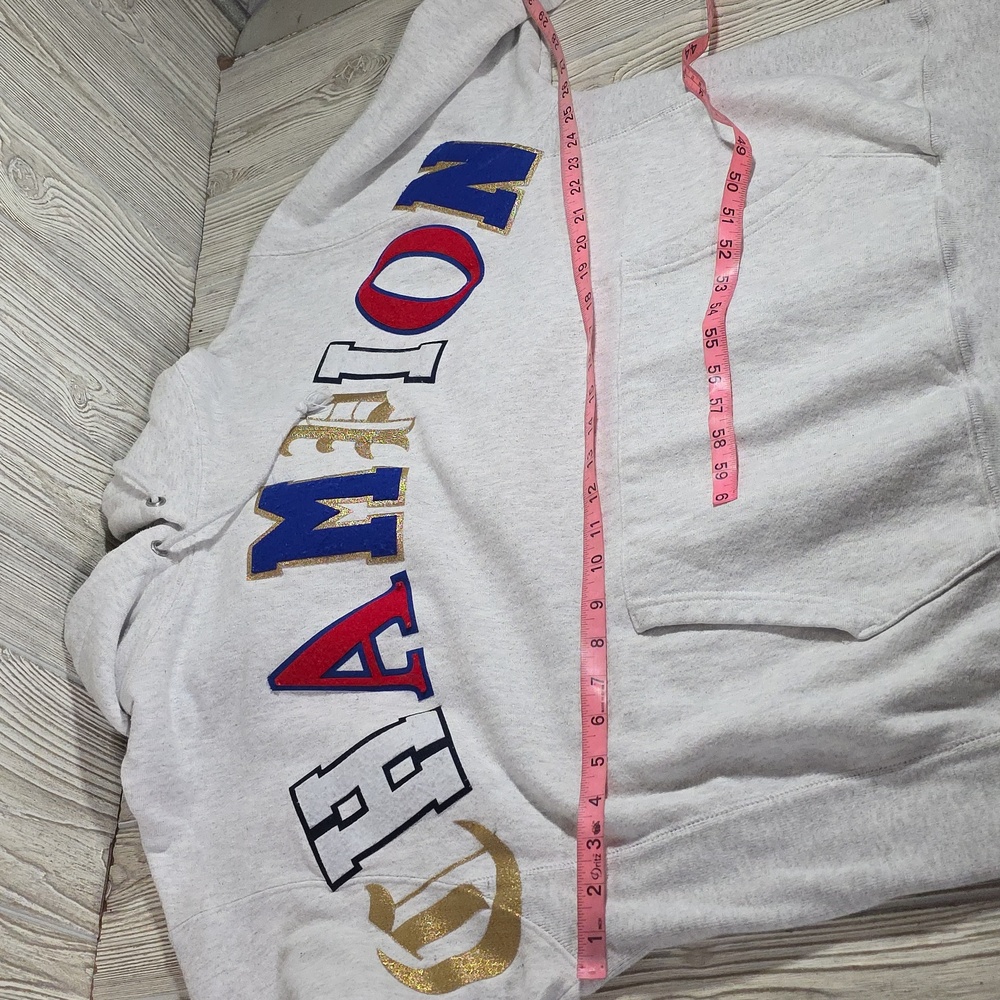 Champion Reverse Weave Pullover Logo Script Hoodi… - image 6